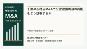 千葉の石材店M&Aで公営霊園周辺の商圏をどう説明するかのアイキャッチ画像