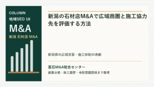 新潟の石材店M&Aで広域商圏と施工協力先を評価する方法のアイキャッチ画像